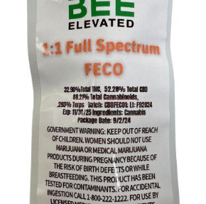 Bee Elevated - RSO/FECO 1ml syringe - 1:1 CBD:THC