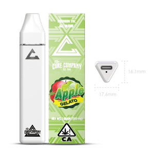 Cure Company Apple Gelato 1g All in One Vape 80%