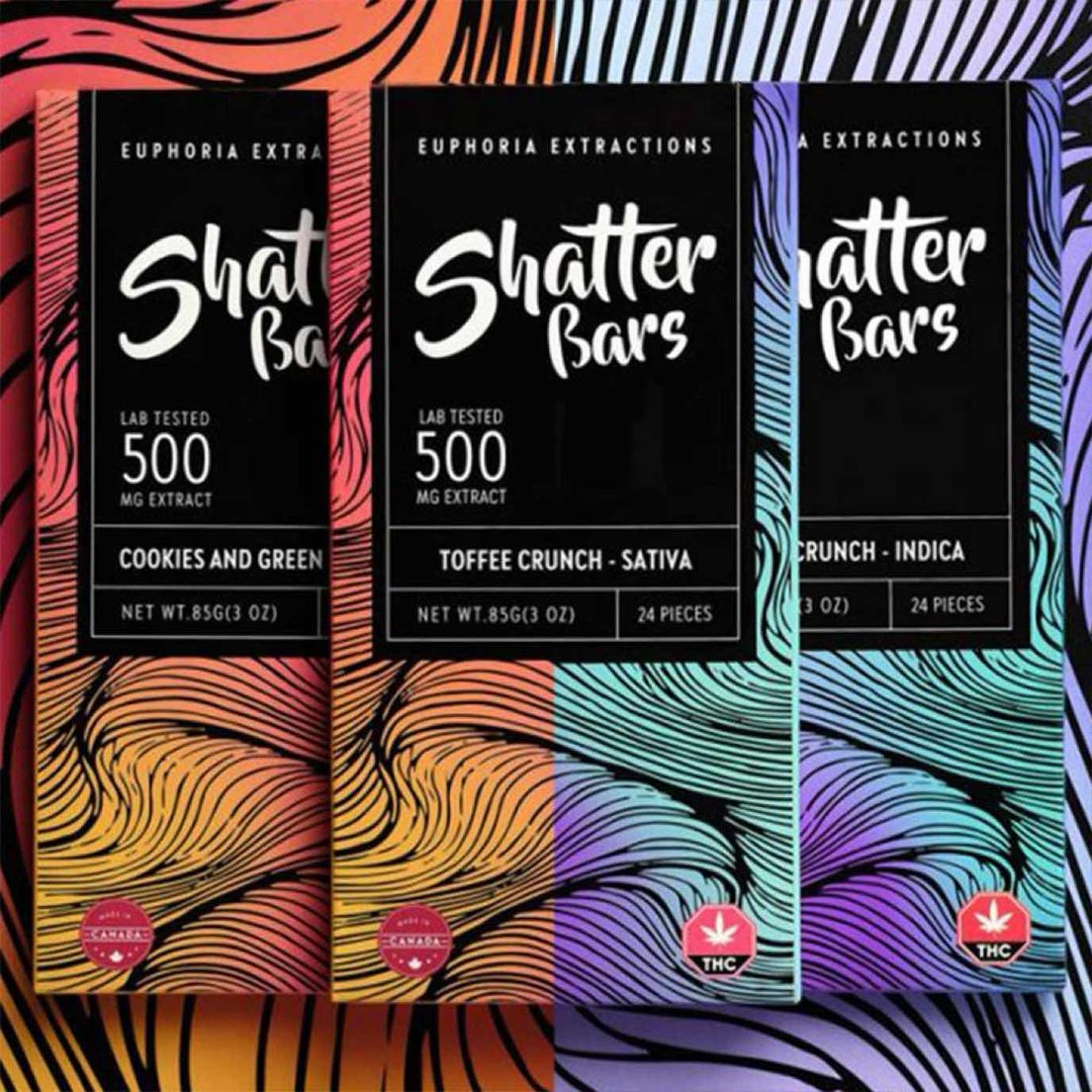 Euphoria 500mg Shatter Chocolate Bar