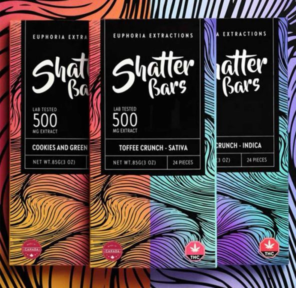 Euphoria 500mg Shatter Chocolate Bar