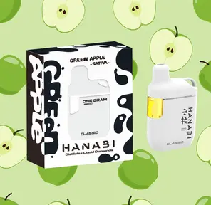 Hanabi AIO Vape Green Apple 1g