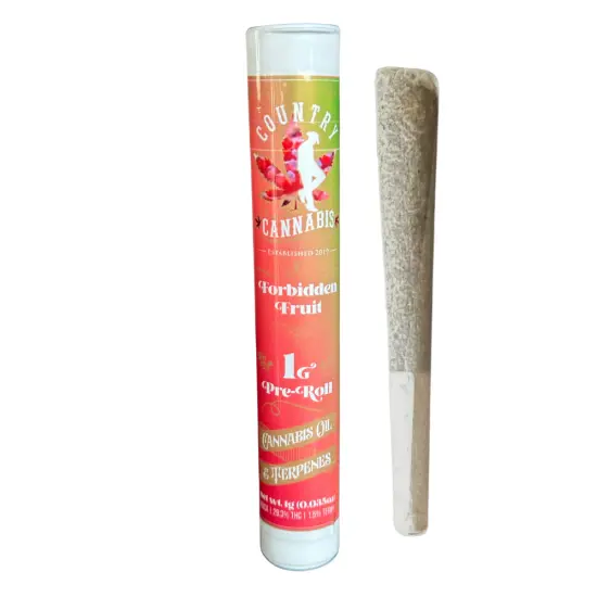 Country Cannabis - 1g Infused Preroll - Forbidden Fruit (Indica)