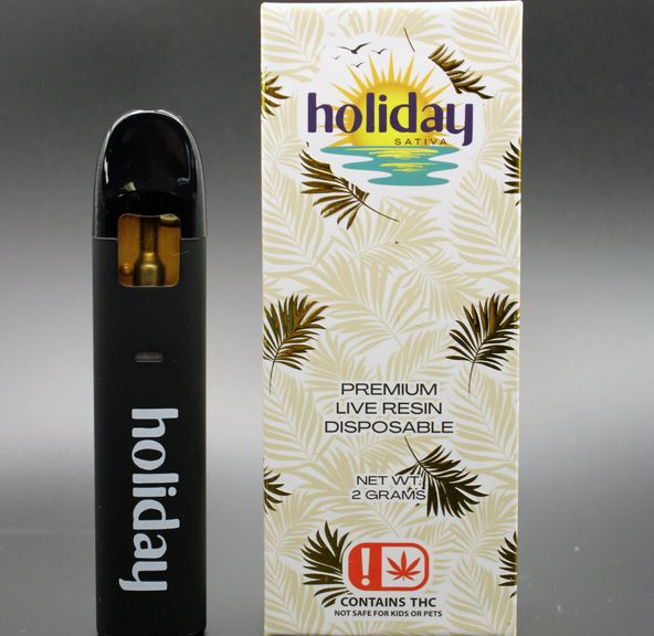 Holiday 2G Live Resin Disposable (Blue Tangie) Sativa