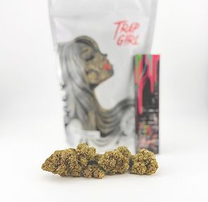 *Deal! $89 1 oz. Blue Cookies (29.66%/Hybrid) - Trap Girl + Rolling Papers