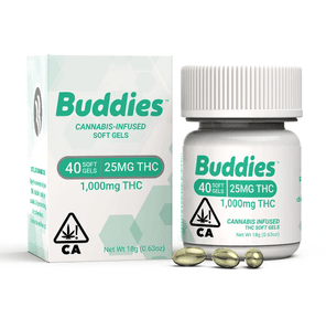 Buddies Capsule 25mg 40pk 1000mg