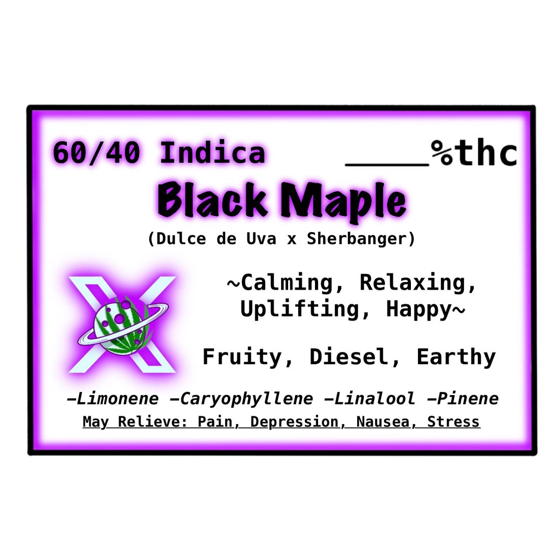 Black Maple ($50 Tier)