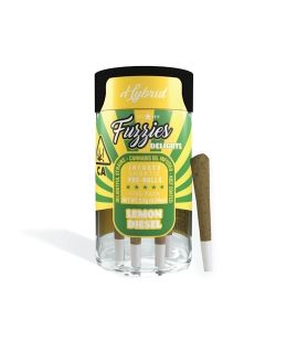 Fuzzies Delights - Lemon Diesel 5pk Infused Prerolls 2.5g