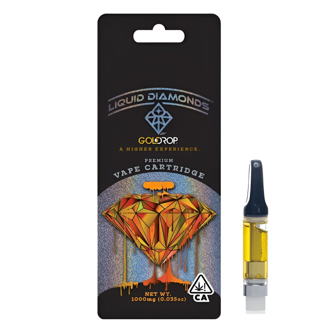 Gold Drop | Vape Cart | 1g | Diamonds | Forbidden Fruit