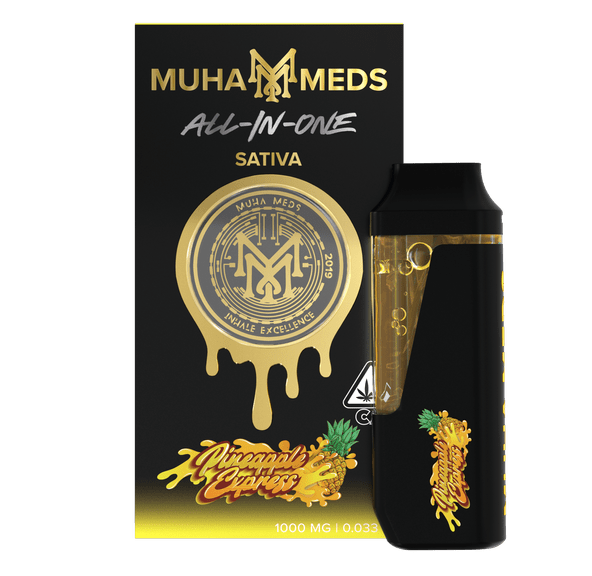 Muha | AIO Vape | 1g | Distillate | Pineapple Express