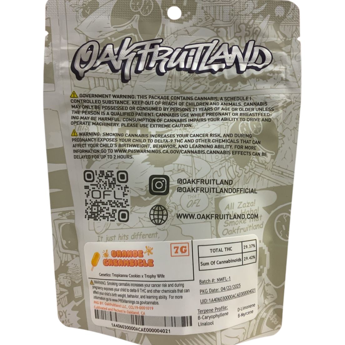 Oakfruitland - Orange Creamsicle 7g