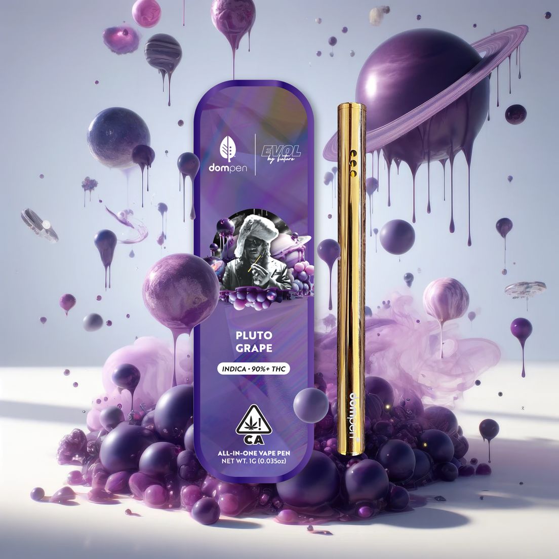 Dompen- Evol by Future Pluto Grape Disposable 1g (I)