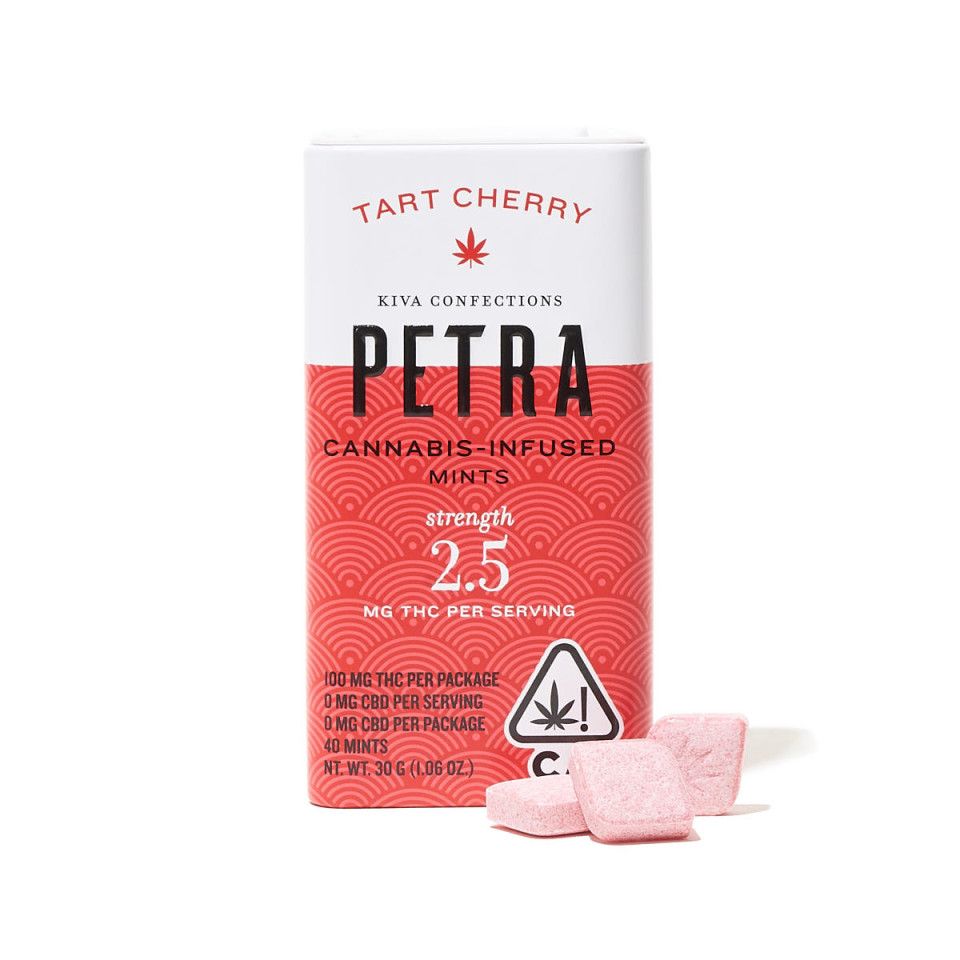** Kiva - Tart Cherry Petra Mints (100mg)