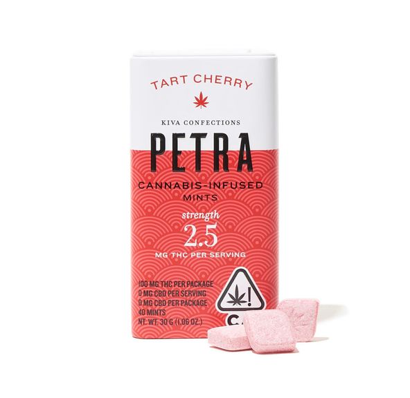 ** Kiva - Tart Cherry Petra Mints (100mg)