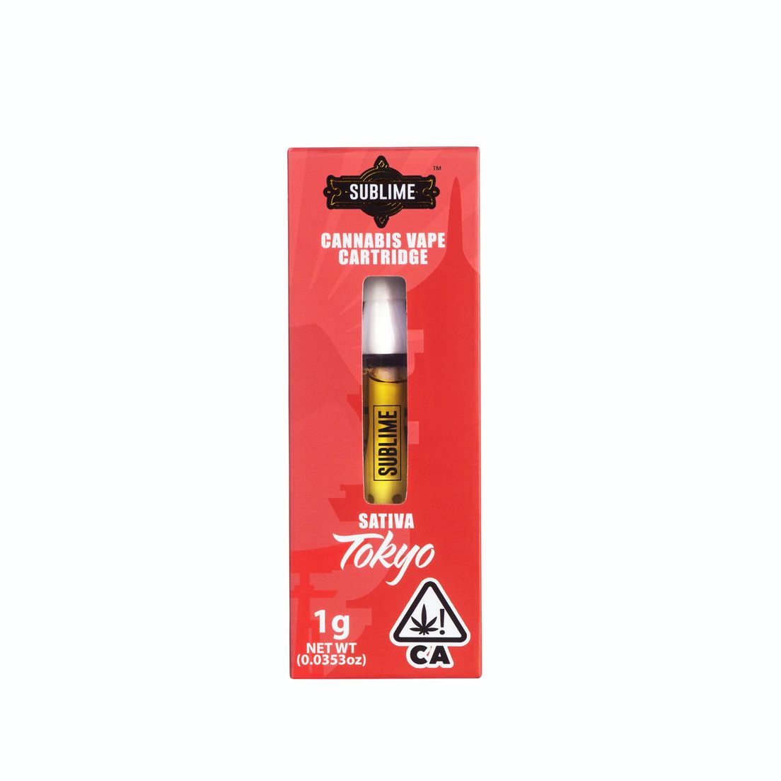 E. Sublime 1g THC Distillate Cartridge - Tokyo Green Goddess (S)