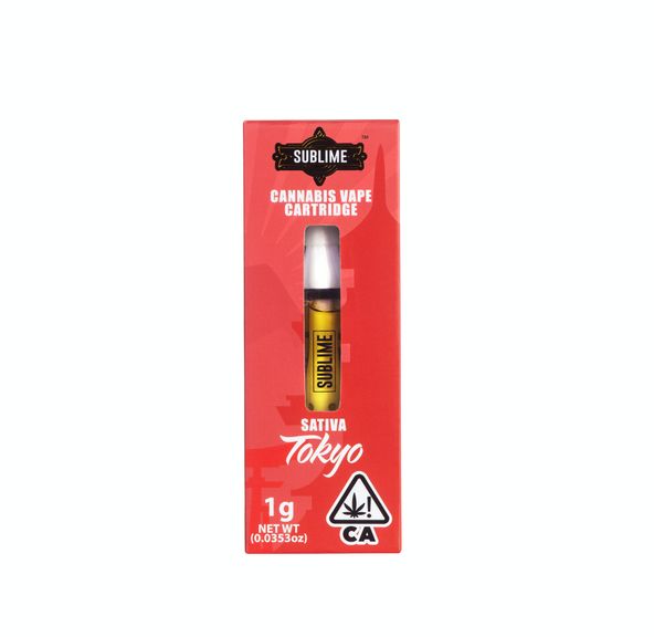E. Sublime 1g THC Distillate Cartridge - Tokyo Green Goddess (S)