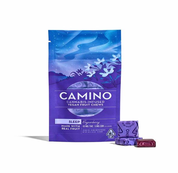 [Camino] CBN Vegan Fruit Chews - 100mg - Boysenberry Sleep (I)