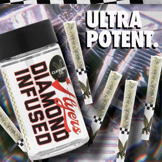 Pineapple Express - Diamond Infused Flyers Pre-Rolls