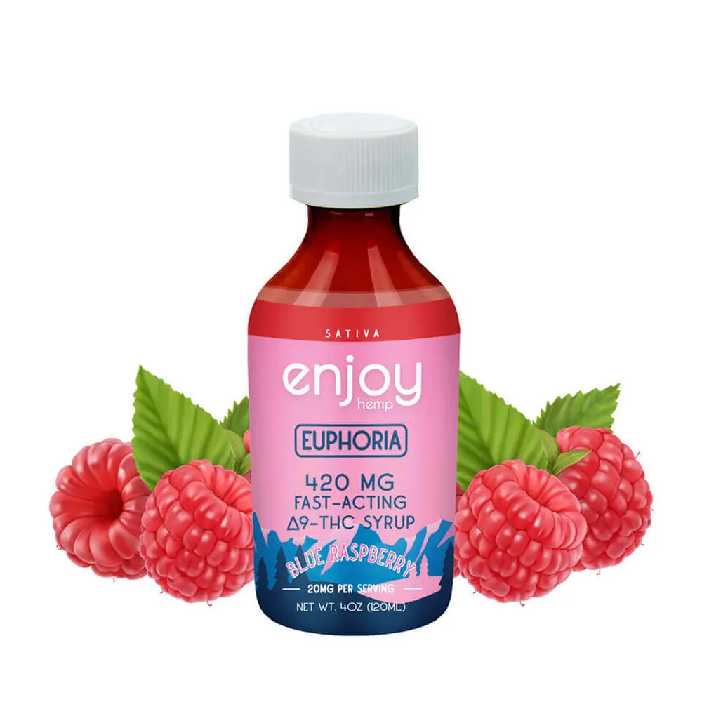 Enjoy THC Syrup Euphoria - Blue Raspberry
