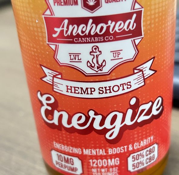 ANCHORED - HEMP SHOTS - ENERGIZE - CBD/CBG