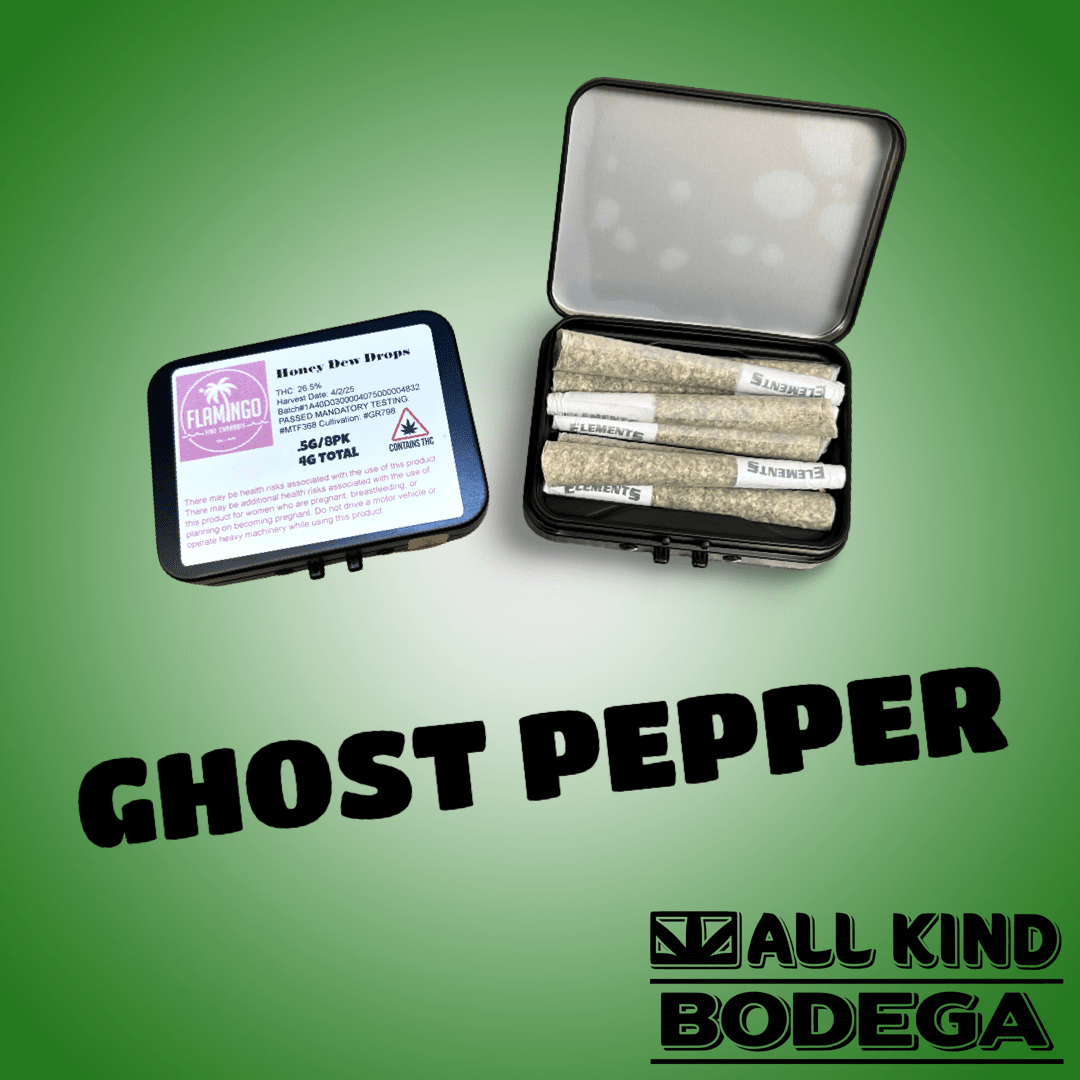 Ghost Pepper .5g Preroll 8 Pack (Total Weight 4g) (@flamingomaine)