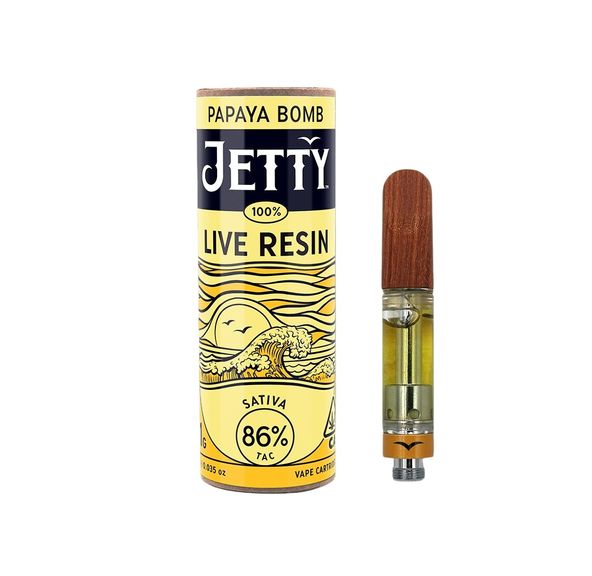 Jetty Live Resin Cartridge Papaya Bomb 1g
