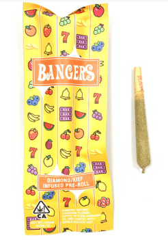 1G (.5Gx2 ) Peach Sherbet Infused Pre Roll - BANGERS