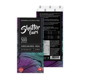 Euphoria Extract Shatter Bar Cookies & Green Indica 500mg