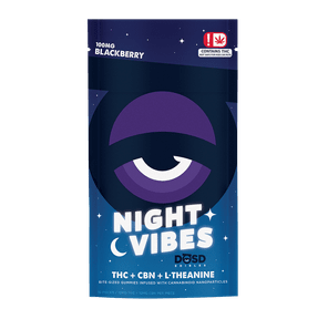 DOSD EDIBLES BLACKBERRY NIGHT VIBES 1:1 THC:CBN 100MG