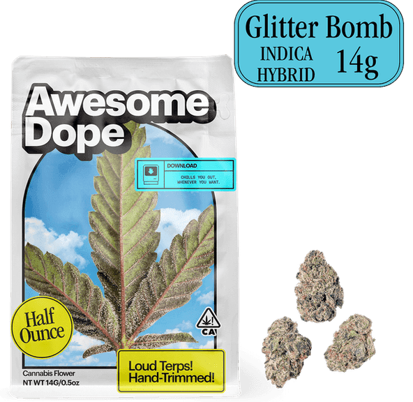 Awesome Dope | Flower | 14g | Smalls | Glitter Bomb