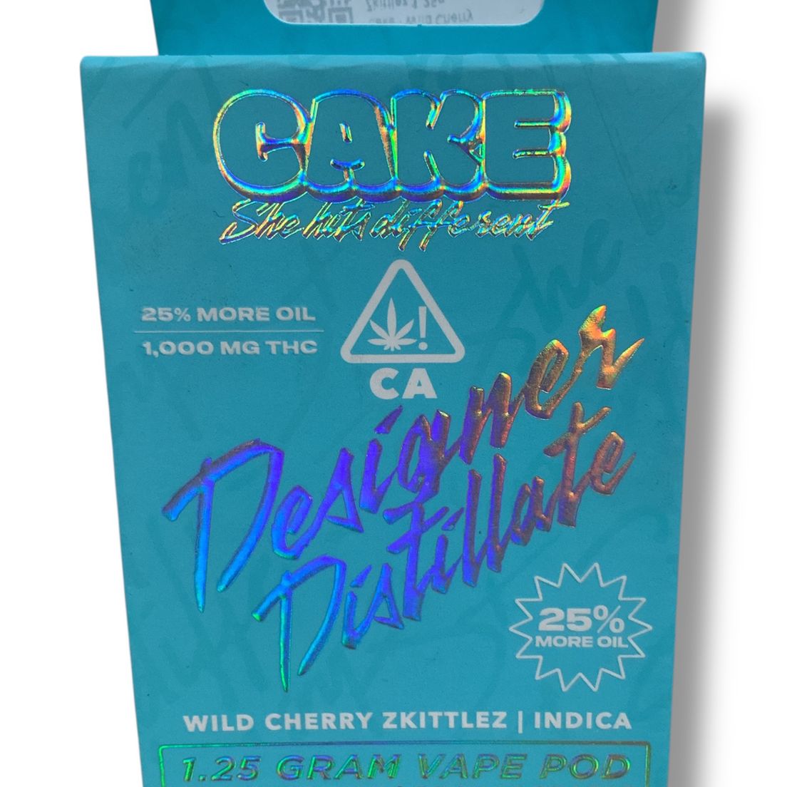 Cake - Wild Cherry Zkittlez 1.25g Rechargeable Designer Distillate