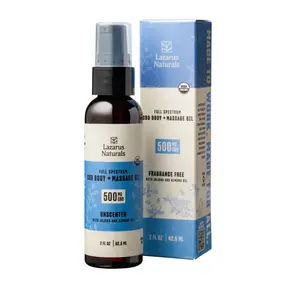 Lazarus CBD Body & Massage Oil, 500mg