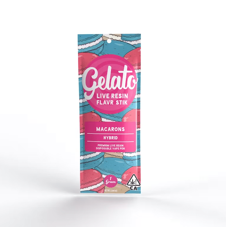 Gelato Live Resin AIO Vape Macarons 1g
