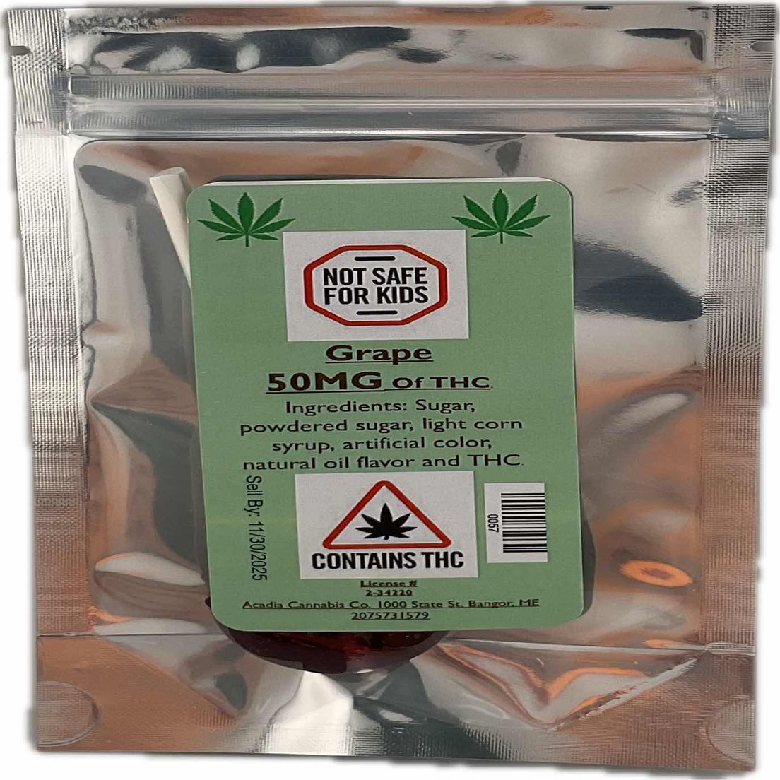 Acadia - Lollipop - Grape 50 MG