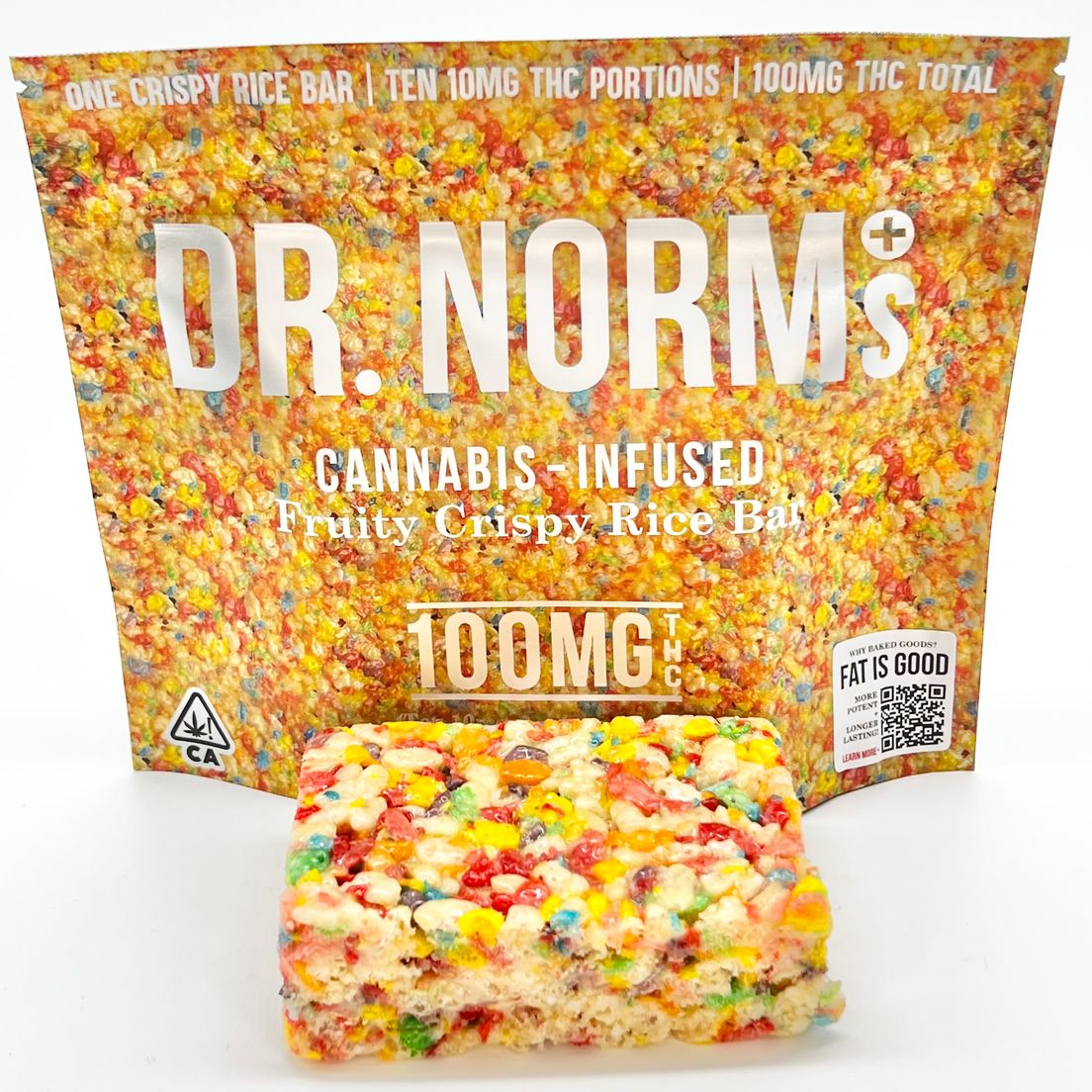 Fruity Pebbles - Edible Krispy Bar (THC 100mg) by Dr. Norm's