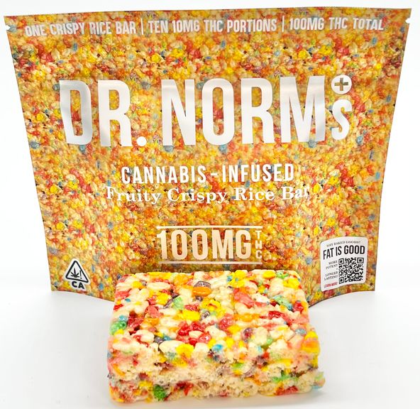 Fruity Pebbles - Edible Krispy Bar (THC 100mg) by Dr. Norm's