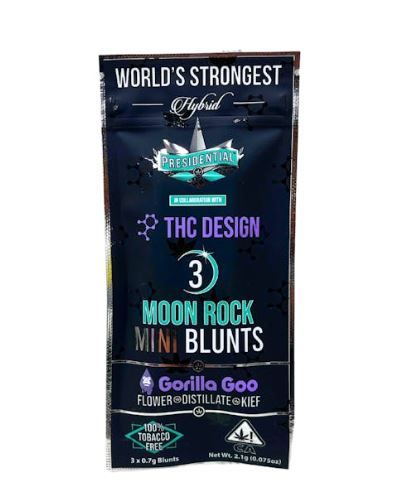 Presidential Moon Rock Mini Blunt Pack Gorilla Goo 2.1g