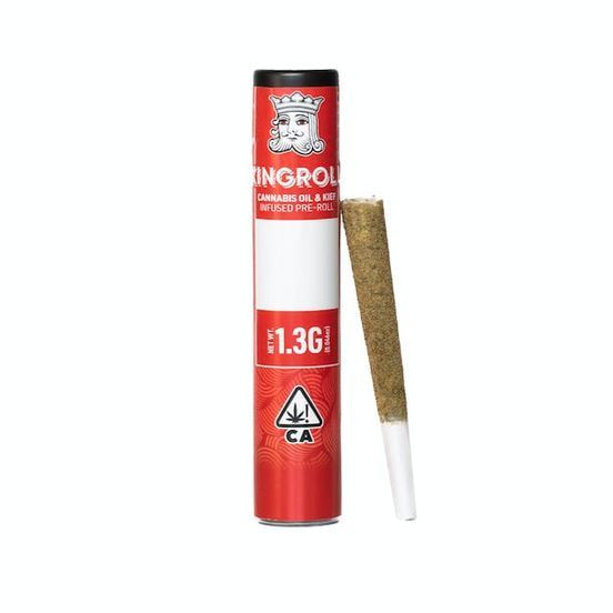 1. Kingroll 1.3g Kief & Wax Infused Pre Roll - Tangerine x Kreamsicle (S)