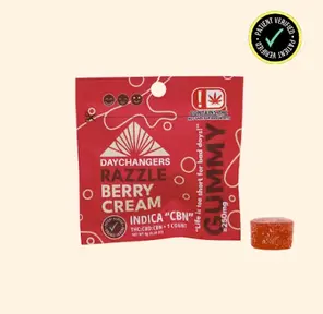 250mg THC Singles Gummy - Razzle Berry and Cream 8.00 g