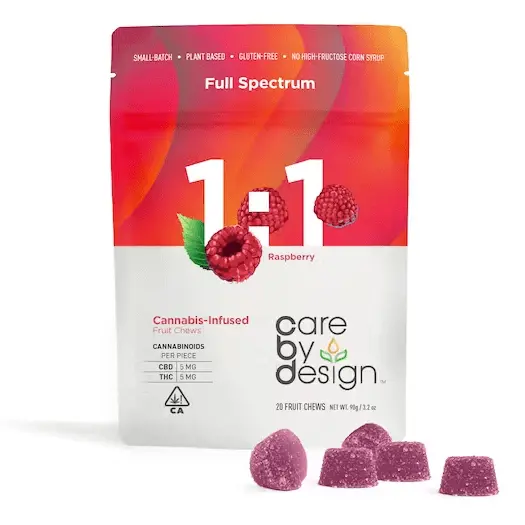 Care By Design Gummies Raspberry 1:1 100mg / 100mg