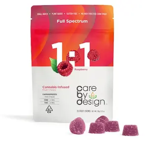 Care By Design Gummies Raspberry 1:1 100mg / 100mg