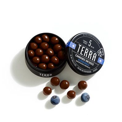 KIVA - Terra Bites Milk Chocolate Blueberries - 100mg