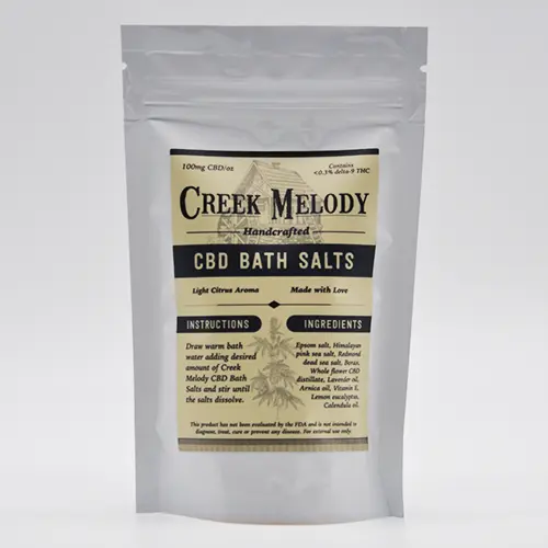 Creek Melody CBD Bath Salts, 5oz - 500mg