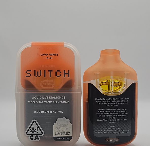 Boutiq Switch / Glow - Disposable - Lava Mintz x X-41 - 2G
