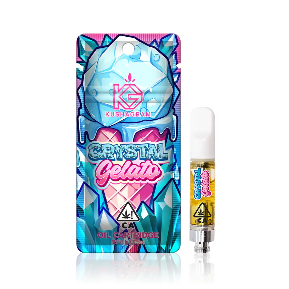 KUSHAGRAM Crystal Gelato Premium Cartridge 1g 1.00 g
