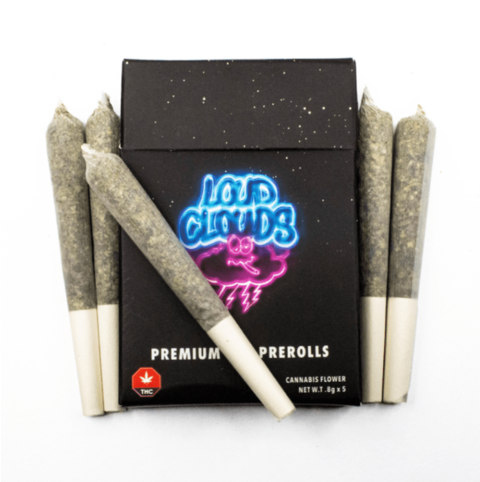 Platinum Pink Premium Gas Preroll Pack by Loud Cloud 0.8g x5