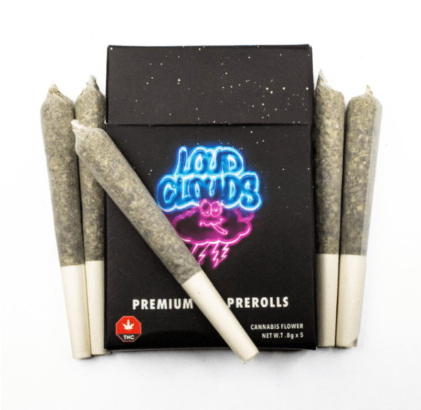 Platinum Pink Premium Gas Preroll Pack by Loud Cloud 0.8g x5