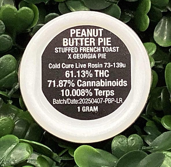 Isolated Heads - Live Rosin - 73-159u - 1 Gram - Peanut Butter Pie