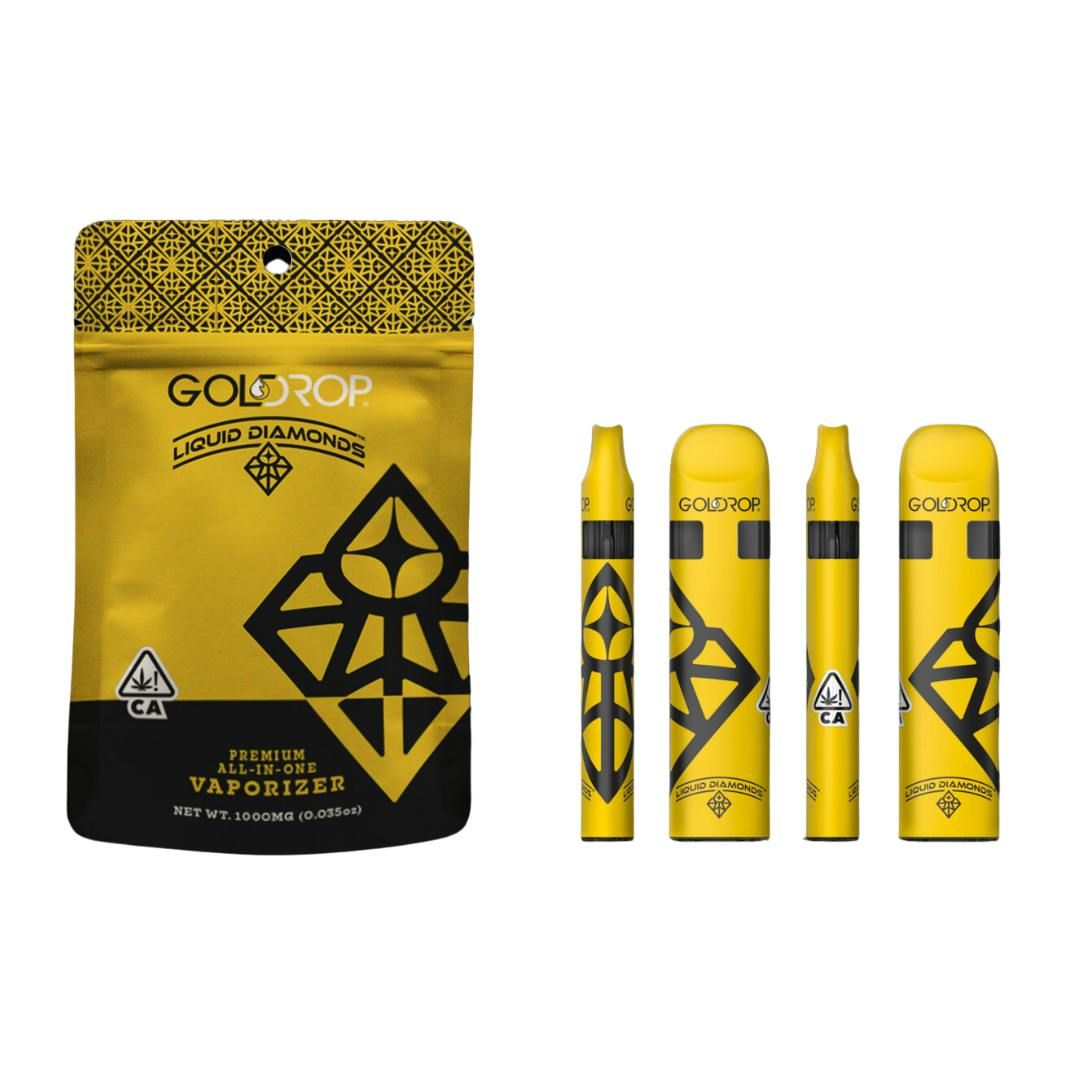 Gold Drop - Peach Rings Liquid Loud Diamond Sauce - 1g All-In-One