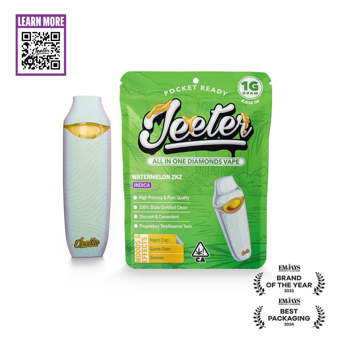 Jeeter - AIO Liquid Diamonds - 1g - Watermelon ZKZ