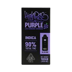 High Rise AIO Vape Purple 1g